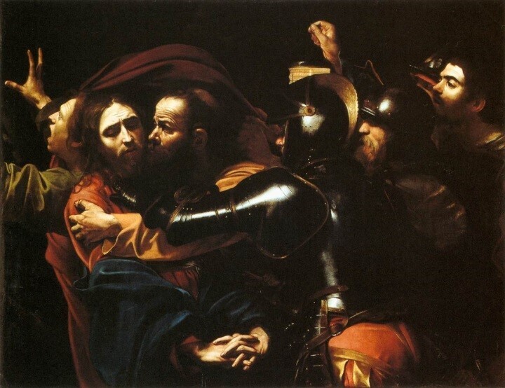 Painting of Jesus being arrested