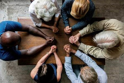 People praying together